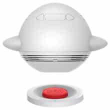 عکس چراغ خواب هوشمند و اسپیکر بلوتوثی شارژی فانتزی طرح هواپیما مایپو BTL302W - فروشگاه ماه به ماه