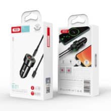 عکس شارژر فندکی فست شارژ ماشین تایپ سی 20 وات ایکس او TZ11 - فروشگاه ماه به ماه