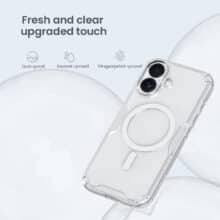 عکس قاب شفاف مگ‌سیف آیفون 17 نیلکین Nillkin Nature TPU Pro Magnetic - فروشگاه ماه به ماه