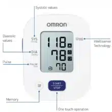 عکس فشارسنج بازویی دیجیتال امرون OMRON مدل M2 Plus - فروشگاه ماه به ماه