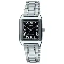 ساعت مچی زنانه کاسیو Casio مدل LTP-V007D-1BUDF با بند استیل و صفحه مشکی