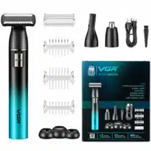 ماشین اصلاح سه کاره وی جی آر VGR مدل V-628 شارژی با 3 سری