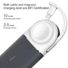 عکس پاوربانک و شارژر اپل واچ مایپو مدل Power Tube 6000 ظرفیت 6000 میلی آمپر ساعت - فروشگاه ماه به ماه