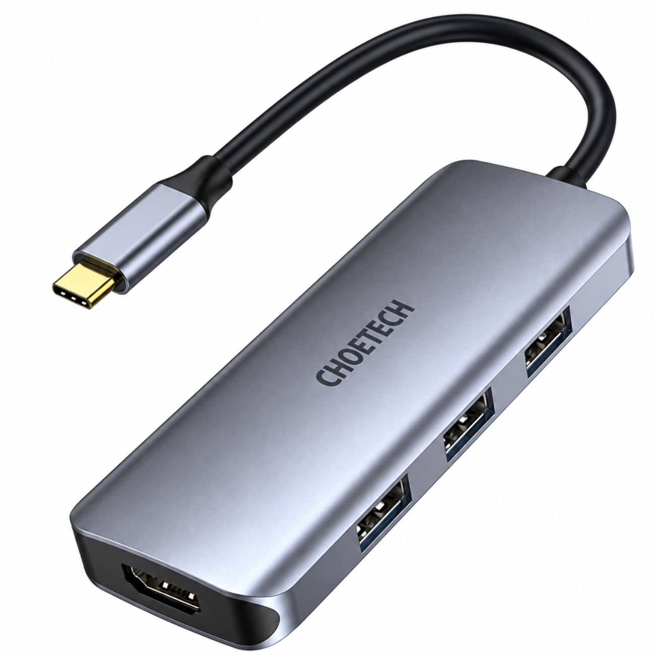 عکس هاب تایپ سی 7 پورت چویتک CHOETECH مدل HUB-M19 توان 100 وات - فروشگاه ماه به ماه