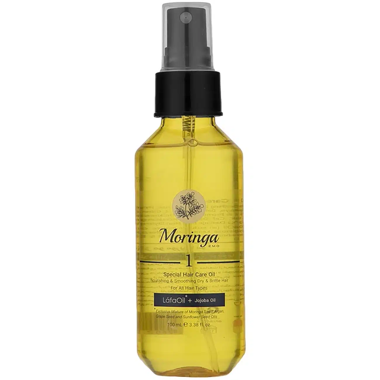 عکس روغن مراقبت از مو جوجوبا مورینگا امو شماره 1 تغذیه کننده و نرم کننده انواع مو 100ml - فروشگاه ماه به ماه