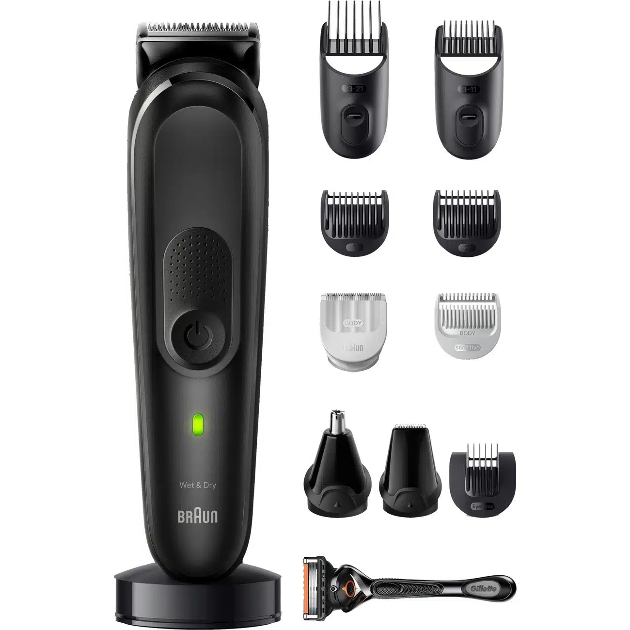 عکس ماشین اصلاح شارژی براون Braun مدل MGK7460 چندکاره 12 در 1 - فروشگاه ماه به ماه