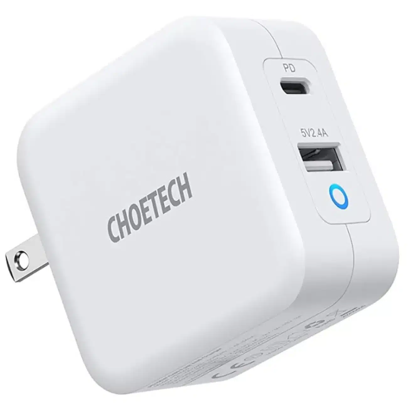 عکس شارژر دیواری چویتک CHOETECH مدل PD8002 توان  65 وات دو پورت - فروشگاه ماه به ماه