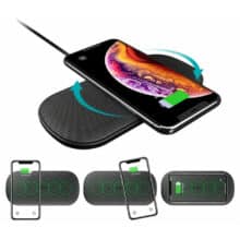 عکس شارژر بی سیم چویتک CHOETECH مدل T535-S با قابلیت شارژ همزمان 2 دستگاه - فروشگاه ماه به ماه