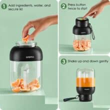 عکس مخلوط کن شارژی اورایمو oraimo مدل OMB-201A ظرفیت 1 لیتر - فروشگاه ماه به ماه
