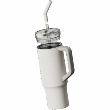 عکس ماگ یک لیتری نی دار شیائومی مدل Xiaomi Straw Mug XMXGB01PL با ظرفیت 1 لیتر - فروشگاه ماه به ماه